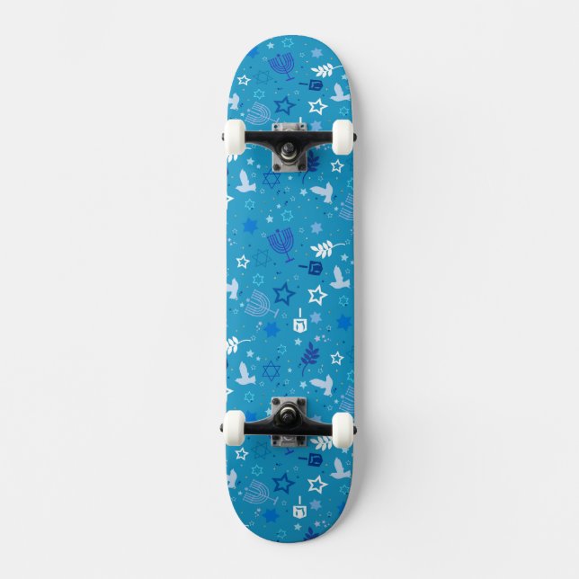 Hanukkah Stars Skateboard (Framsida)