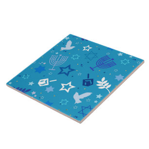 Hanukkah Stars Tile Kakelplatta