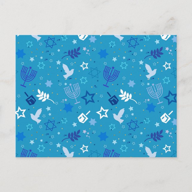 Hanukkah Stars vykort (Framsida)