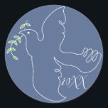 Hanukkah Stickers (1 1/2"/3") "Chanukah Dove" Runt Klistermärke<br><div class="desc">Hanukkah/Helgdag-klistermärken, personlig. "Chanukah Dove/Personalize" Välj mellan 1 1/2- och 3-tums klistermärken. Anpassa genom att ta bort och ersätta text med ett eget meddelande. Välj ditt favoritteckensnitt storlekt, stil och färg. Bakgrunden till färg kan ändras genom att välja ett annat färg än färg-paletten. Tack för att du stannade och shoppade förbi!...</div>