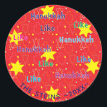Hanukkah Stickers (1 1/2 eller 3’) ’like Hanukkkah Runt Klistermärke<br><div class="desc">Anpassa genom att ändra teckensnitt storlekt, stil, färg och ordalydelse. Så många användor: Till och från presentklistermärken, Tack-klistermärken på bockpåsar, Cake Toppers (sätt fast på tung kardstock, klippa ut dekalen, ta ut tejptandplockning på baksidan av kardstammen), eller hur om Gift-Märkre (sätt fast på tung kardstock, klippa ut dekalen, slå lilla...</div>