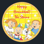Hanukkah Stickers (1,2 eller 3 tum) Hanukkah Rolig Runt Klistermärke<br><div class="desc">Anpassa genom att ändra teckensnitt storlekt, stil, färg och ordalydelse. Så många användor: Till och från presentklistermärken, Tack-klistermärken på bockpåsar, Cake Toppers (sätt fast på tung kardstock, klippa ut dekalen, ta ut tejptandplockning på baksidan av kardstammen), eller hur om Gift-Märkre (sätt fast på tung kardstock, klippa ut dekalen, slå lilla...</div>