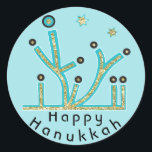 Hanukkah Stickers "Blue Ljus Latkes Chanukah" Runt Klistermärke<br><div class="desc">Hanukkah Helgdag-klistermärken, "Blue Ljus, Latkes, Chanukah/Hanukkah" Hur som helst, jag säger det, Chanukah är en av mina favorithelgdagar. Ha roligt att använda de här klisterlapparna som tårtspatchar, presenter, märkre för att stänga påsar eller spelar ingen roll sten, dina festligheter! Anpassa genom att ta bort "Lycklig Hanukah" och lägga till din...</div>