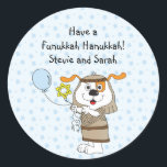 Hanukkah Stickers-Personlig (1,2 eller 3 tum) Runt Klistermärke<br><div class="desc">Anpassa genom att ändra teckensnitt storlekt, stil, färg och ordalydelse. Så många användor: "Till och från"-presentklistermärken, "Tack"-klistermärken på bockpåsar, "Kaka toppers" (sätt fast på tunga karddjur, klippa ut dekaler, bandtandplockning på baksidan av kardstammen), eller hur om "Mjuka Märkre" (sätt fast på tunga karddjur, klippa ut dekalen, slå små hål på...</div>