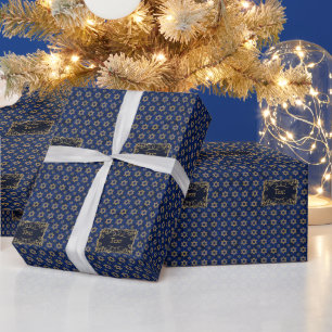 hanukkah-stjärna av David Blue & Guld Presentpapper