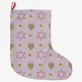 Hanukkah Stocking Stor Julstrumpa