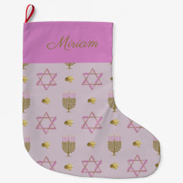 Hanukkah Stocking Stor Julstrumpa