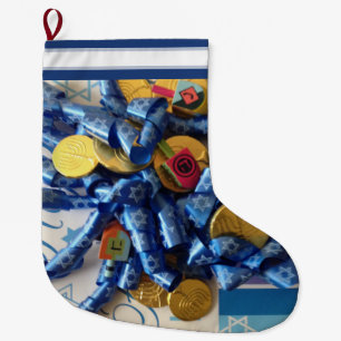 Hanukkah Stor Julstrumpa