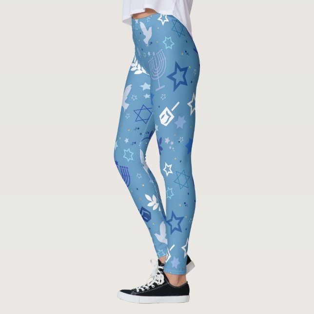 Hanukkah Symbols Leggings (Vänster)