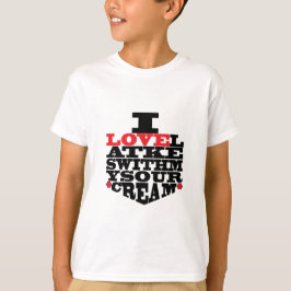 Hanukkah Tee Shirt Kids "I Kärlek Latkes"