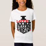Hanukkah Tee Shirt Kids "I Kärlek Latkes"<br><div class="desc">Hanukkah Tee Shirt Kids. "I Kärlek Latkes" Tack för att du stannade och shoppade förbi! Mycket uppskattade. Denna design kan överföras till många andra klädesprodukter, stilar, storlekar och färg och andra Zazzle-produkter. Lycklig Hanukkah/Chanukah! Stil: Flickors Bra Jersey T-Shirt Hon vet alltid vad man ska göra med bäran med den här...</div>