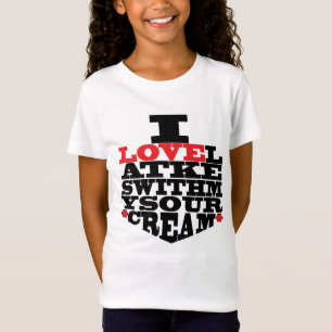 Hanukkah Tee Shirt Kids "I Kärlek Latkes"