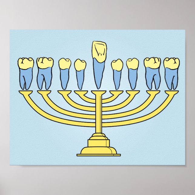 Hanukkah Teeth Poster (Framsidan)