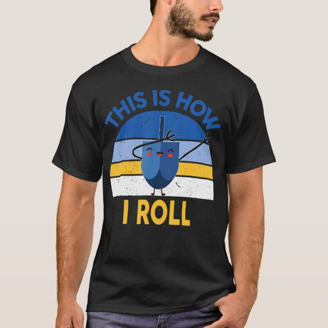 Hanukkah This Is How I Roll Dabbing Kids Toddler B T Shirt (Framsida)