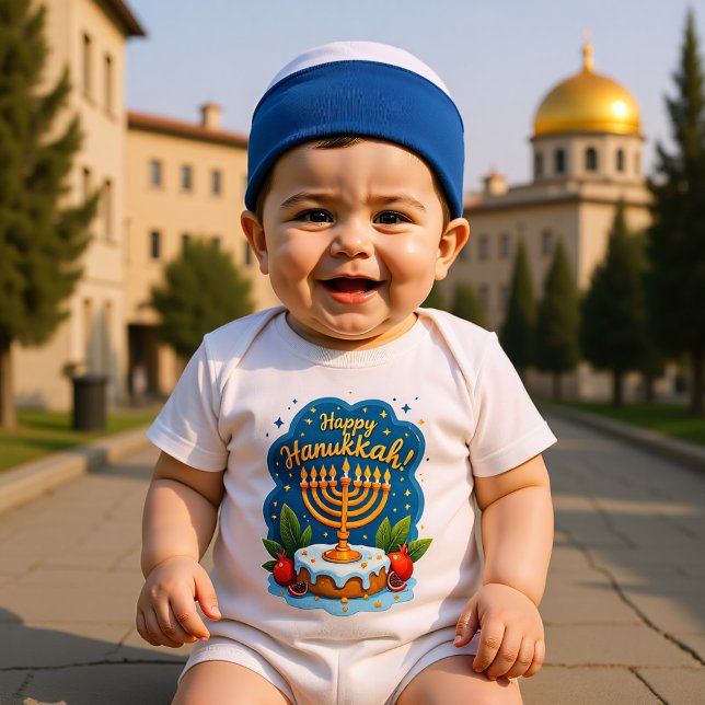 Hanukkah Tiny Tot, Big Simcha T Shirt (Hanukkah Tiny Tot, Big Simcha Baby Bodysuit)