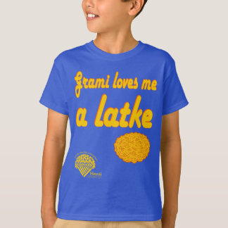 Hanukkah-tröja för barn - "Mormor älskar mig vid e T Shirt