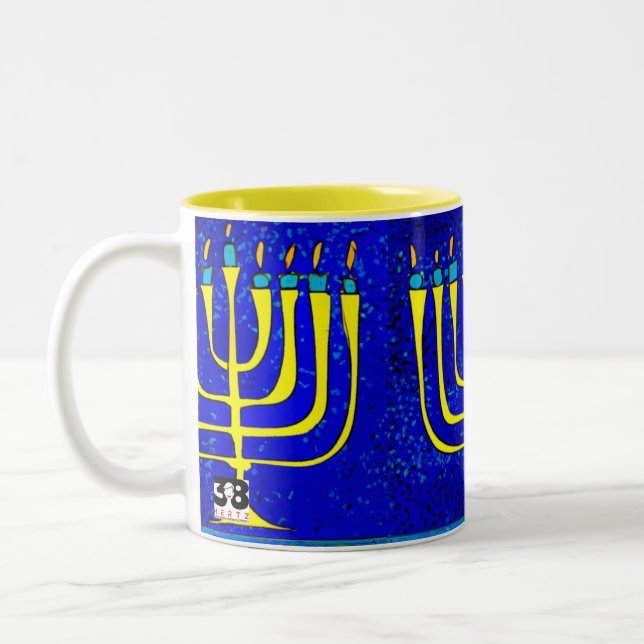 Hanukkah Två-Tonad Mugg (Vänster)