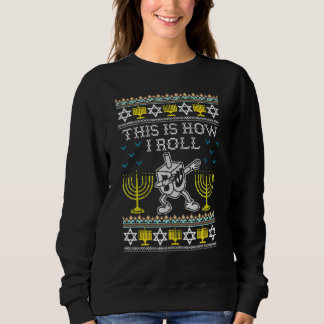 Hanukkah Ugly Hanukkah Sweater Hur jag Roll Dreide T Shirt