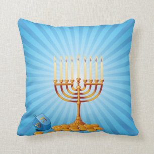Hanukkah undersöker dekorativ kudde
