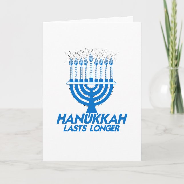 HANUKKAH VARAR LONGER - .PNG KORT (Framsida)