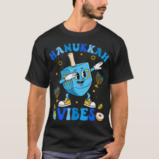 Hanukkah Vibe Funny Dreidel Dabbing Shirt Menorah  T Shirt