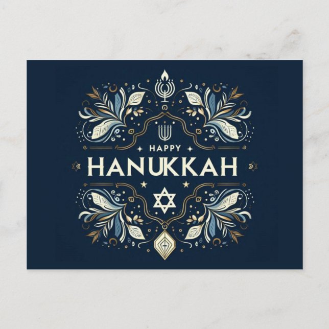Hanukkah Vykort (Framsida)