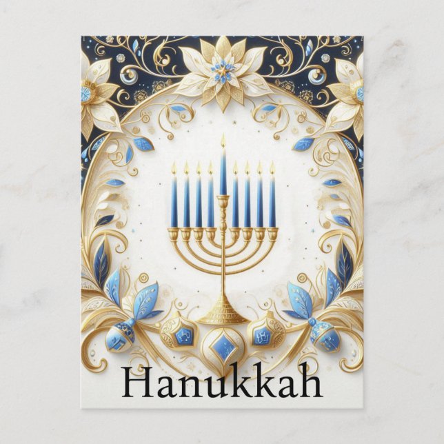 Hanukkah Vykort (Framsida)