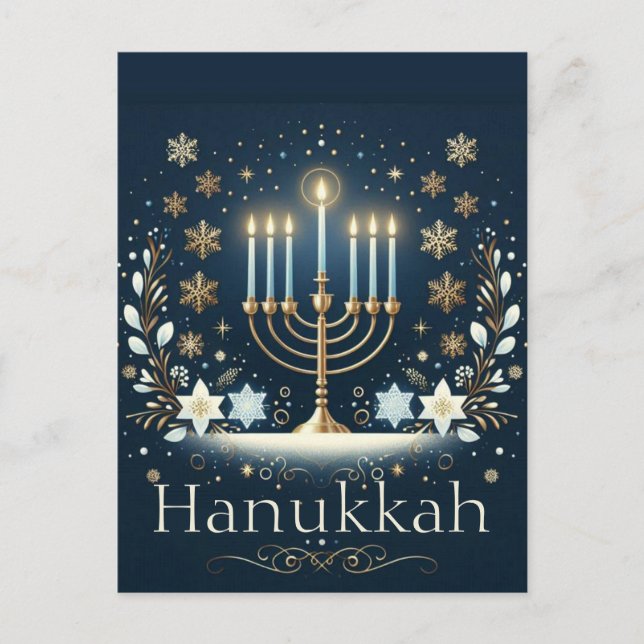 Hanukkah Vykort (Framsida)
