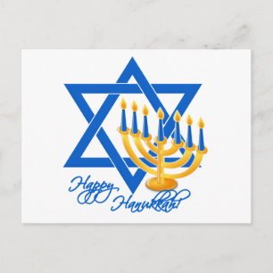 Hanukkah-vykort, anpassa helg vykort