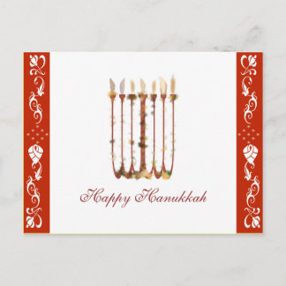Hanukkah vykort: Lyckliga Hanukkah Helg Vykort