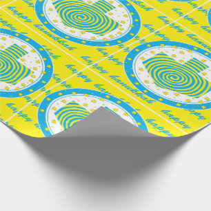 Hanukkah Wrapping Papper "Dreidel Pinjul 2" Presentpapper
