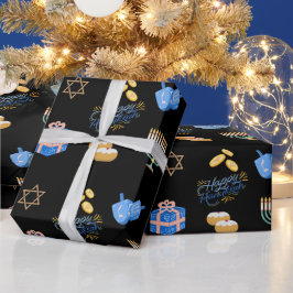 Hanukkah Wrapping Papper Party Supplies Presentpapper