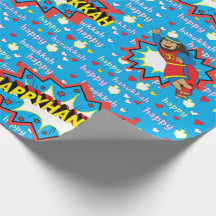 Hanukkah Wrapping Papper "Toppen Judah Flies"