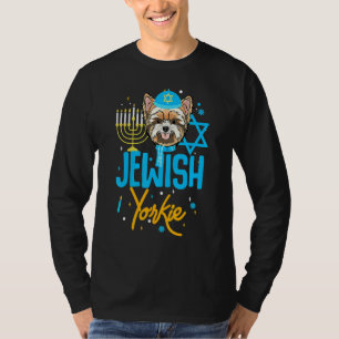 Hanukkah Yorkie Jewish Yorkshire Ugly Sweater Chri T Shirt