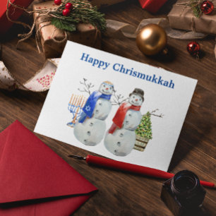 Hanukkamann Julgran Julchrismukka Helgkort