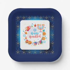 Hanukkiah Happy Hanukkah Jewish Holiday Menorah
