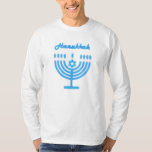 Hanukkiah Lycklig Hanukkah Jewish Helgdag Menorah T Shirt<br><div class="desc">Hanukkiah Symbol. Lycklig Hanukkah Party judisk Helgdag Blue Menorah. Judiska Helgdag Chanukkah-Dekorationen med traditionell dekorationssymbol för Chanuka - Navy Blue färg hanukkiah menorah, ljusskygghet med ljus, stjärnan av David och nyblå ljus illustration. Hanukkah Festival of ljus Event Dekoration. Jerusalem, Israel. Clothing & Shoes > Manar > Clothing > Hoodies &...</div>