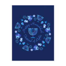 Hanukkiah Lycklig Hanukkah Jewish Helgdag Menorah