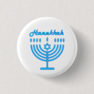 Hanukkiah Lycklig Hanukkah judisk Helgdag Menorah Knapp
