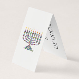 Hanukkiah med Gemstones längish Hanukkah Card Kort