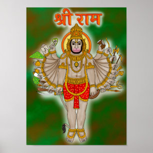 Hanuman-affisch Poster