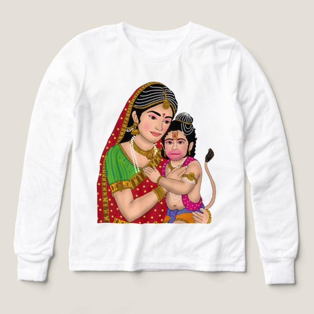 Hanuman & Anjana Mata T-Shirt (Design framsida)