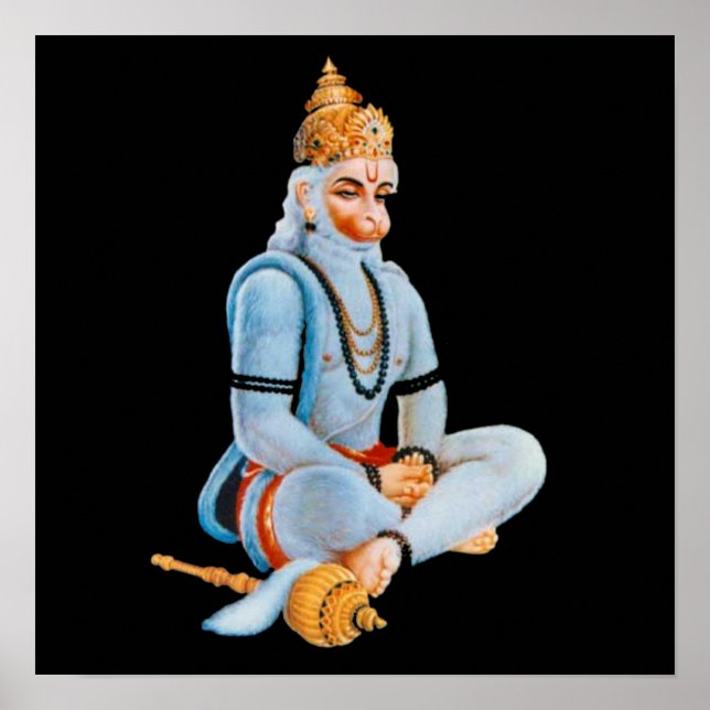 HANUMAN - ANJANEYA - HINDU - BUDDHAISM POSTER (Framsidan)