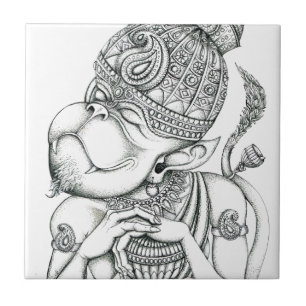 Hanuman apagud kakelplatta