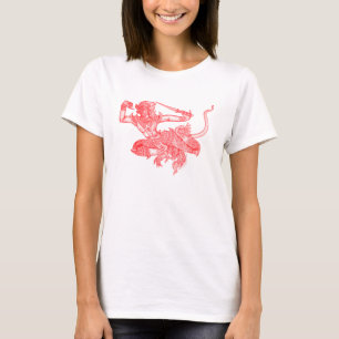 Hanuman gammal bokillustration t-shirt