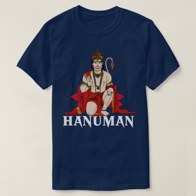 Hanuman Hindu God Premium  T Shirt (Design framsida)