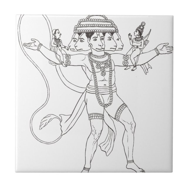 Hanuman Kakelplatta (Framsidan)