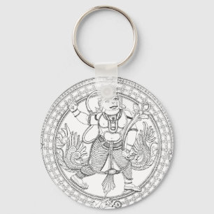 Hanuman Monkey Gud Nyckelring