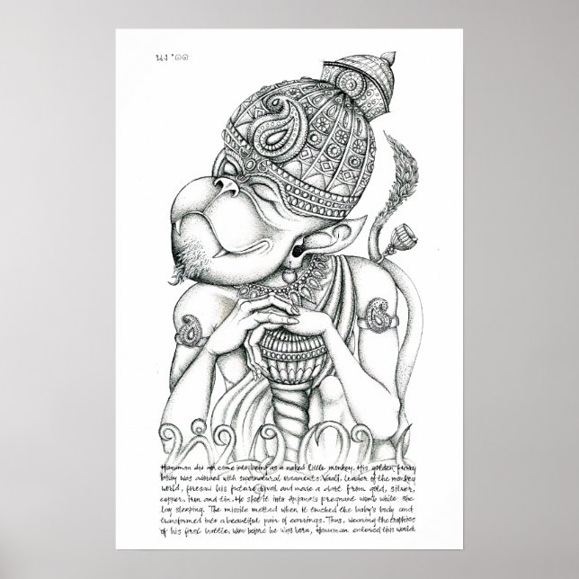 Hanuman, Monkey Gud Poster (Framsidan)