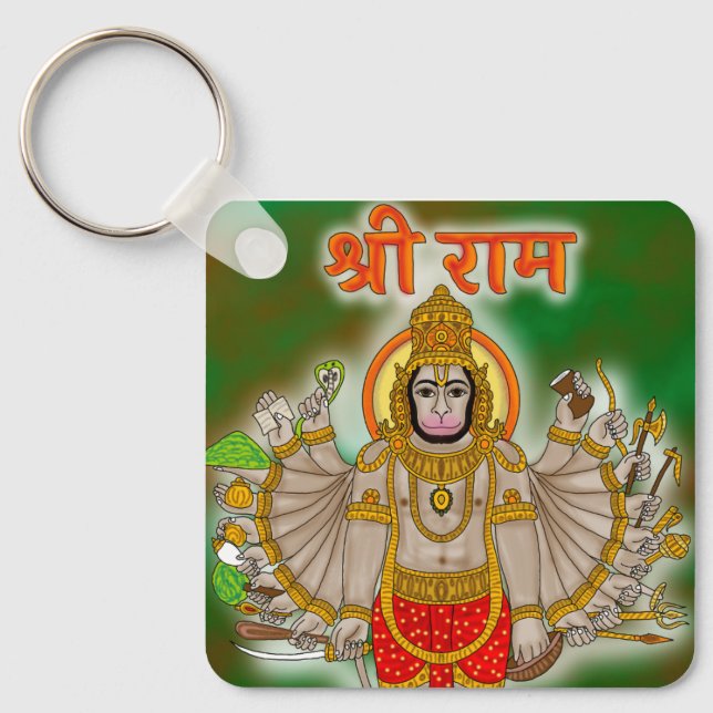 Hanuman-nyckelring Nyckelring (Framsida)